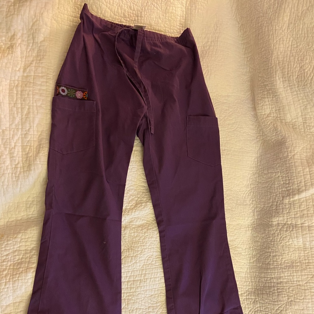 Purple scrub pants